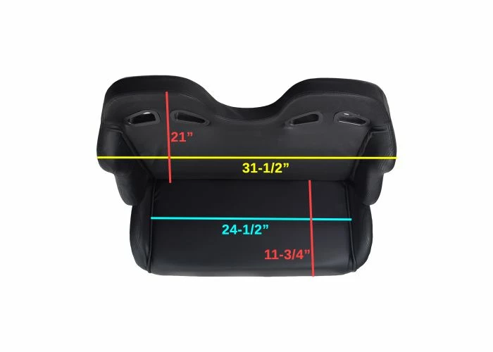 Best deal 🔥 Mon Ster 31-1/2" Black Double Seat For The Realtree RTK200 196cc Go-Kart ✨ 7 Best deal 🔥 Mon Ster 31-1/2" Black Double Seat For The Realtree RTK200 196cc Go-Kart ✨ - Image 5