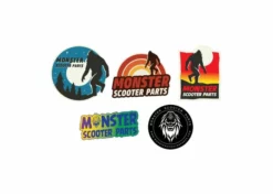 Promo ✔️ Monster Scooter Parts Sasquatch Sticker 🔔